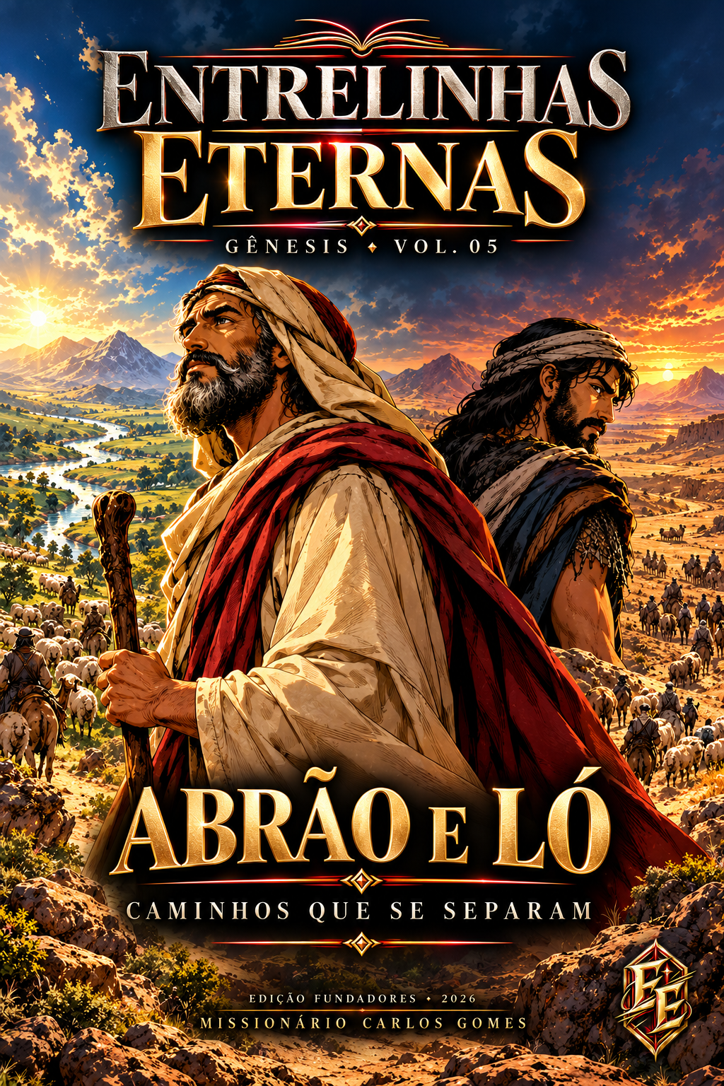 Capa oficial de Gênesis Volume 5: Abrão e Ló — Caminhos Que Se Separam
